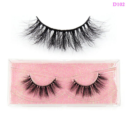 LEHUAMAO Eyelashes 3D Mink Lashes natural handmade volume soft lashes long eyelash extension real mink eyelash for makeup D103