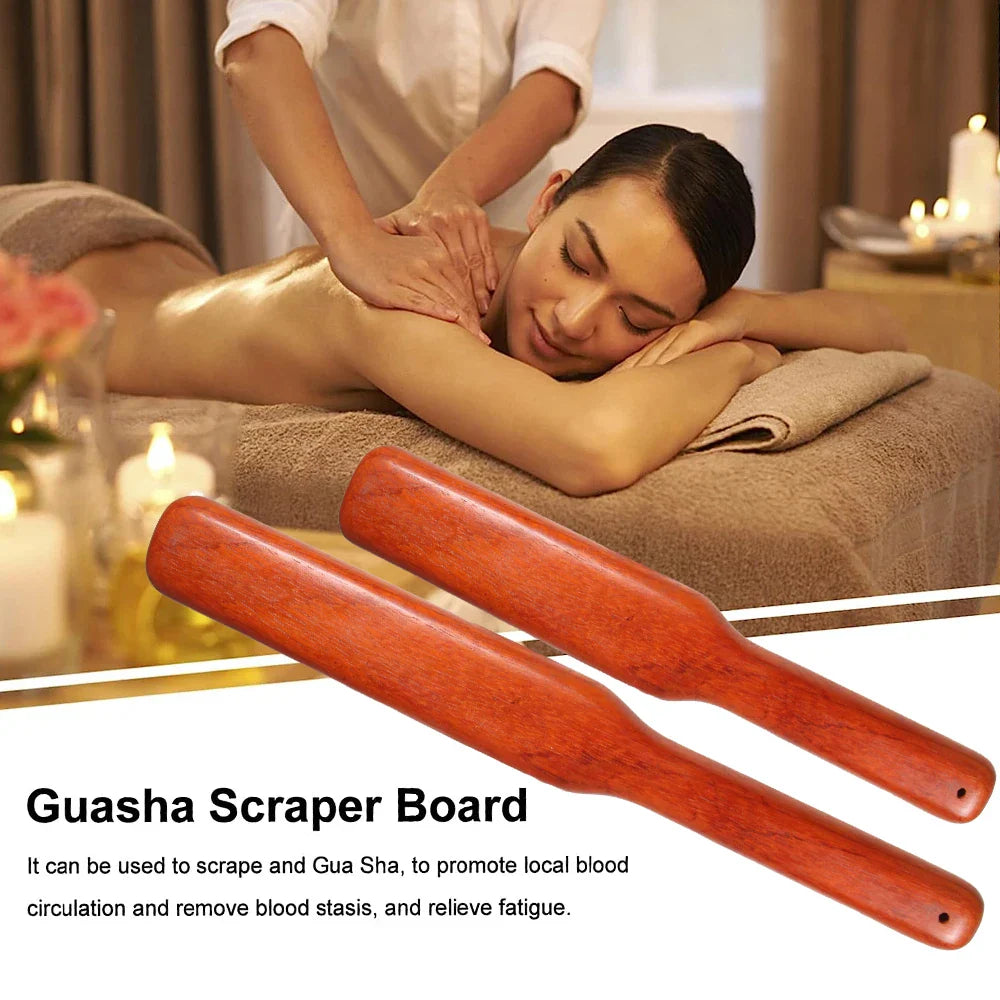 1Pcs Guasha Wood Stick Tools Wooden Therapy Scraping Lymphatic Drainage Massager, Treatment Gua Sha Tools for Back Leg