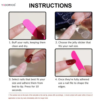 24pcs Cute Cartoon Fake Nail Tips Oil Painting Series Printed Almond Press On Nail Sweet Cool Charming False Nail For Spicy Girl