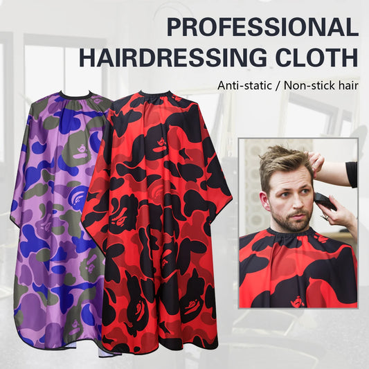 New Barber Hairdresser Camouflage Aprons Anti static Haircut Capes Professional Barbershop Waterproof Aprons Shawls Salon Tool