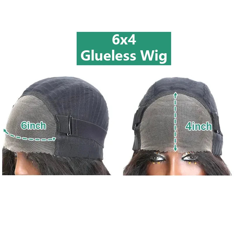Straight Pre Cut Glueless Wig 100% Human Hair Ready To Wear And Go Pre Plucked HD Lace Wigs Real Human Hair For Women Brazilian