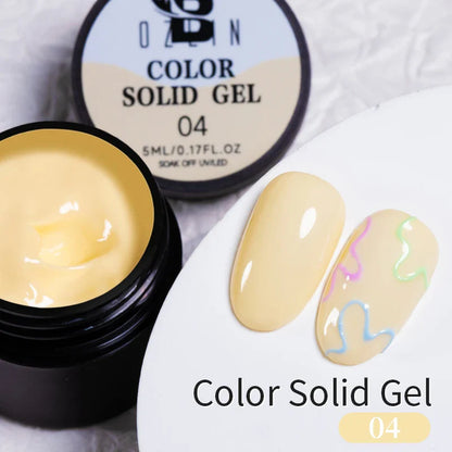 BOZLIN 5ml Sparkling Chameleon Mica Shell Gel Polish Colorful Sequins Manicure Semi Permanent Soak Off Nail Art Gel Varnish