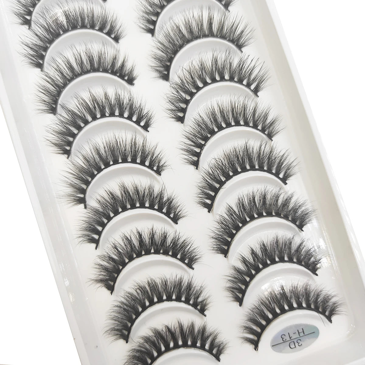 20 Style 10 Pairs Natural 3d Mink Lashes Soft False Eyelashes Cross Messy Dense Eye Lashes Extension Makeup Faux Cils Maquillaje