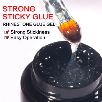 KODIES GEL Super Strong Nail Glue Rhinestones Adhesive Nail Art Sticky Gel Glue For Rhinestone Gem Jewelry Nail Art Decorations