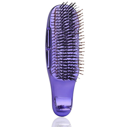 Japanese Premium Head Massager Scalp Brush Hair Massager Shampoo Brush Wet Plastic Detangling Brush Hair Cleaning Comb Rose Gold
