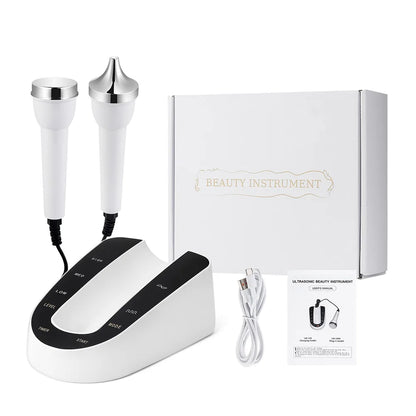 Ultrasound Skin Care Beauty Machine High Frequency Face Eye Massager Face Lifting Facial Clean SPA Ultrasonic Beauty Device