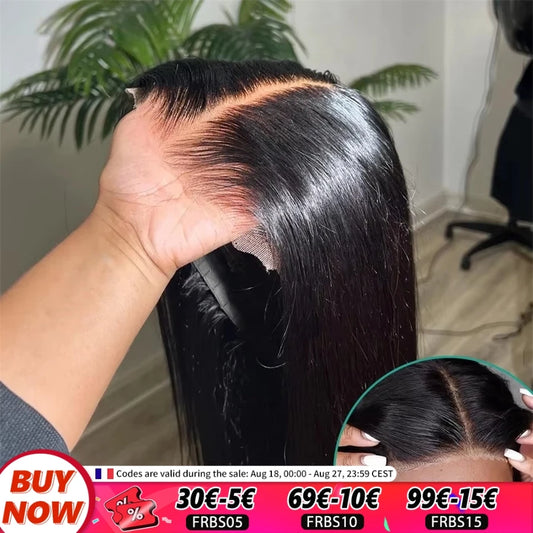 Straight Pre Cut Glueless Wig 100% Human Hair Ready To Wear And Go Pre Plucked HD Lace Wigs Real Human Hair For Women Brazilian