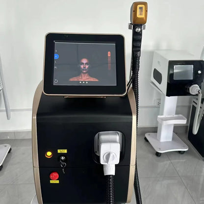 Professional Diode Ice Titanium Laser Hair Removal Machine Portable 808 755 1064 Alexandrite Device 3 Waves Permanent Removal