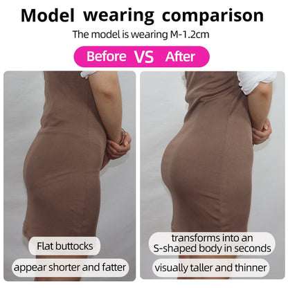 YUERUGOU Silicone Butt Hip Enhancement Women Open Crotch Pants Artificial Hip Shaper Padded Cosplay African Woman Plus Size Wear