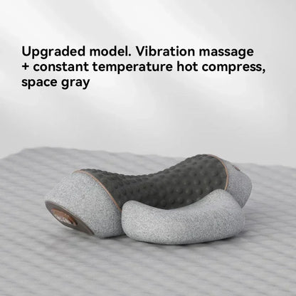 Okayso Electric Massager Cervical Pillow Hot Compress Vibration Massage Neck Traction Relax Sleeping Pillow Spine Support Normal