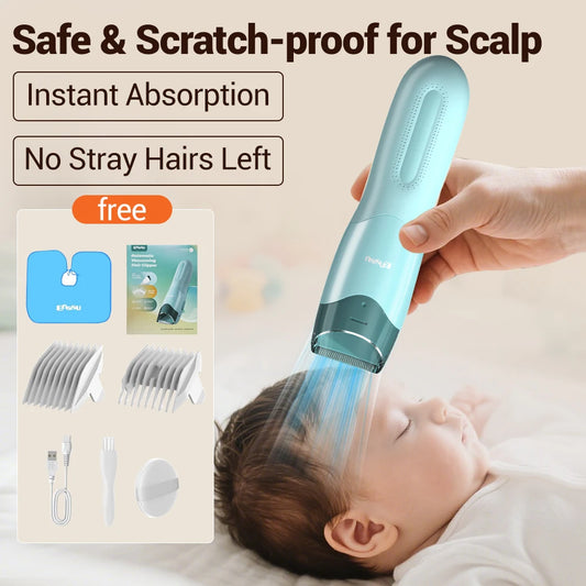 Vacuum Hair Clippers for Kids and Toddler Professional Hair Trimmer Electric Haircut Kit Rechargeable Hair Cutting Machine