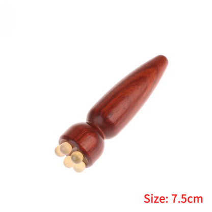 Lotus Seedpod Shape Massager Facial Physiotherapy Tool Green Sandalwood Face Massage Tools Gua Sha Face Skin Care Massage Sticks