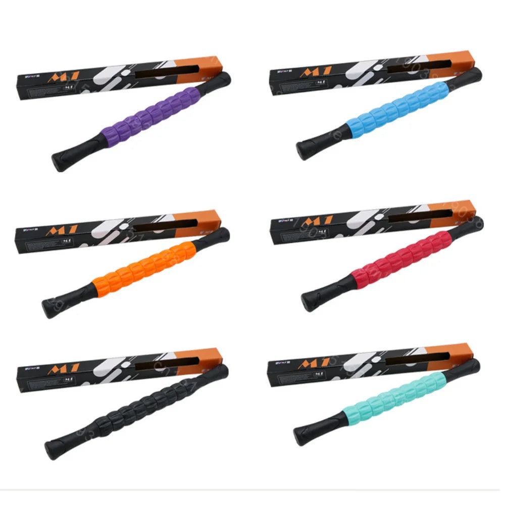 1Pc Gear Yoga Massage Stick Fitness Roller Deep Muscle Relaxation Fascia Release Lymphatic Relief Training Massage Roller Stick