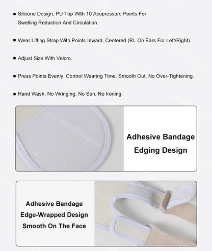 Face Mask Silicone V Lifting V Line Shape Face Lift Up Facial Slimming Bandage Mask Cheek Chin Neck Slimming Thin Belt Skin Care