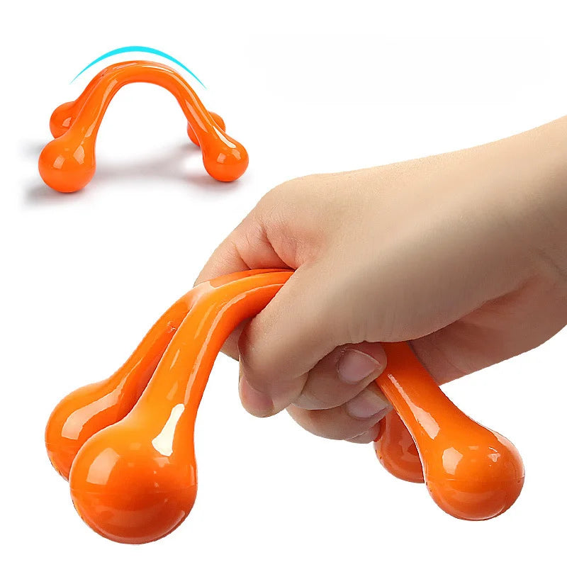 Handheld Arch Body Massager Health Balance Four Ball Back Mini Massage Stick Relax Acupressure Health Massage Tools