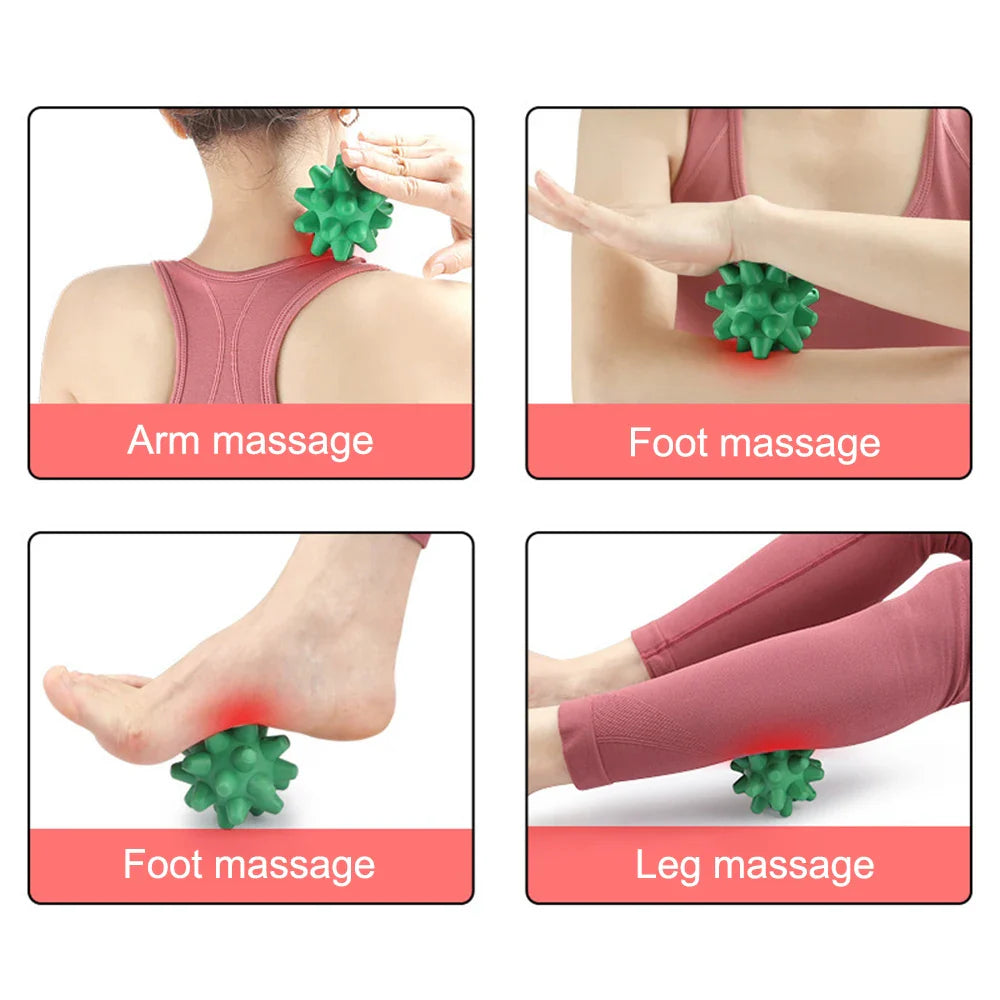 Fascia Ball Hedgehog Massage Ball Multifunctional Meridian Fitness Ball Acupoint Stimulation Rolling Ball Sole Massage Artifact