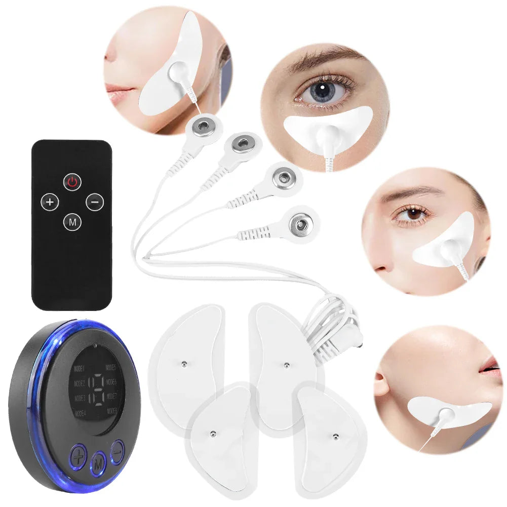 EMS Facial Massager Current Muscle Stimulator Anti-Wrinkle Face Tightening Tool USB Charging Anti-Aging Beauty Device for Women