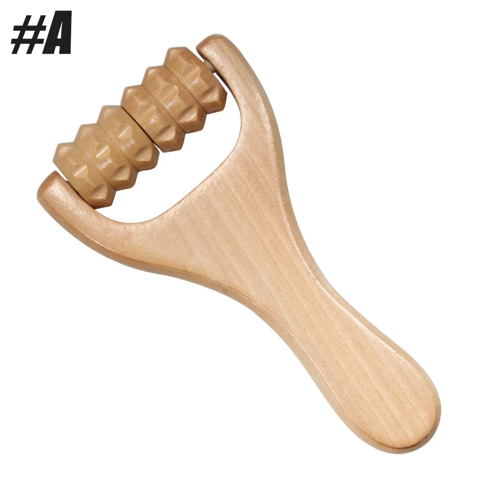 1Pcs Wooden Massage Roller,Multi-Functional Roller for Cellulite Reduction,Muscle Tension,Supports Skin Health,Full Body Roller