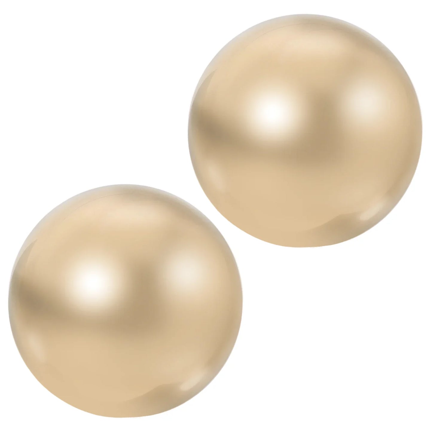2 Pcs Brass Exercise Ball Baoding Metal Balls Magnetic Golden Muscle Massage