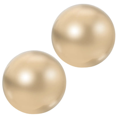 2 Pcs Brass Exercise Ball Baoding Metal Balls Magnetic Golden Muscle Massage