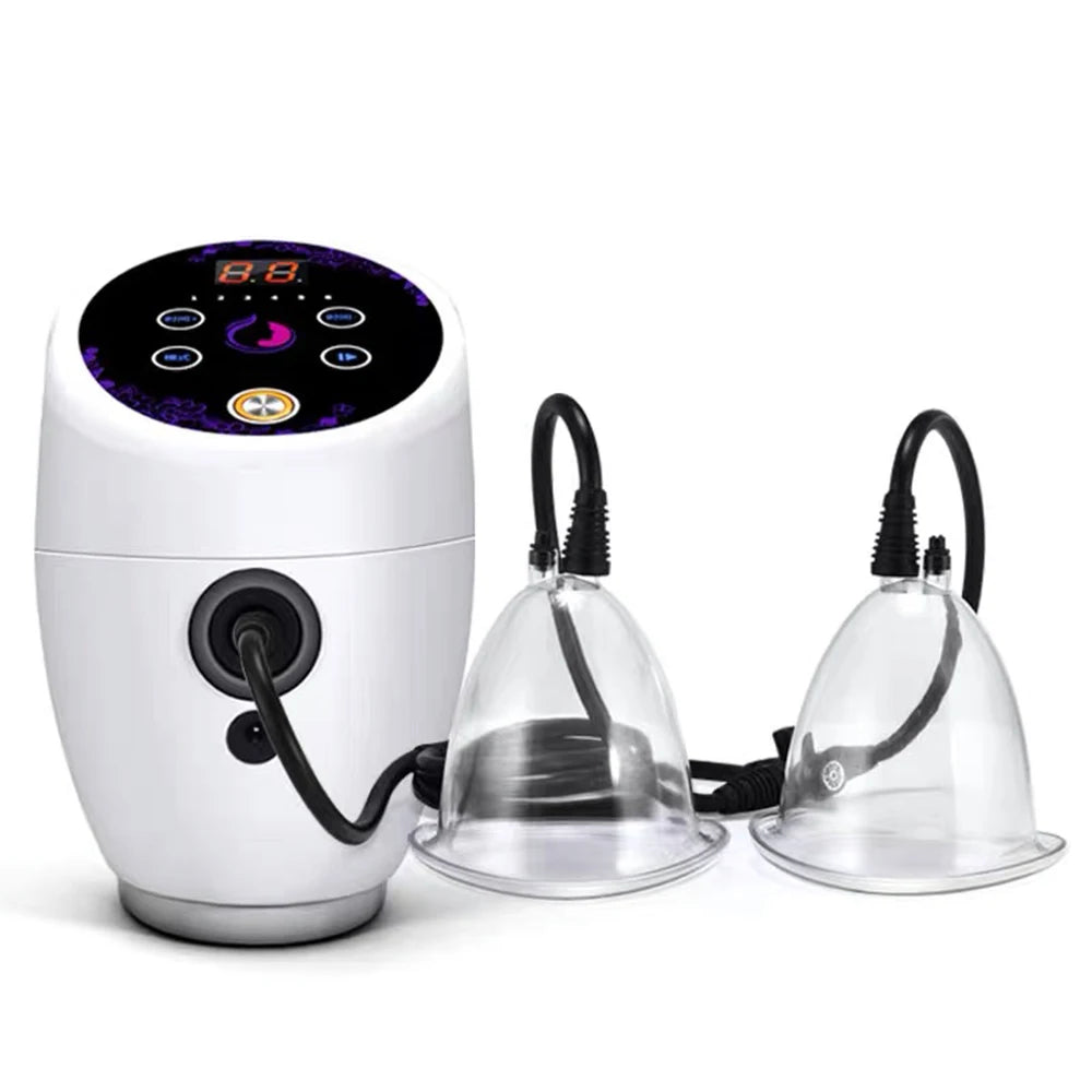 Electric Breast Enlargement Massager Bust Enhancement Pump Buttock Lifter Vacuum Therapy Machine Breast Massage with 6 Cups