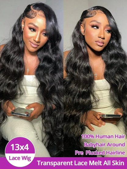 30 40 Inch Body Wave Wigs 13x6 Hd Lace Frontal Wig Brazilian Human Hair Lace Front Wig Pre Plucked Human Hair Wigs For Women