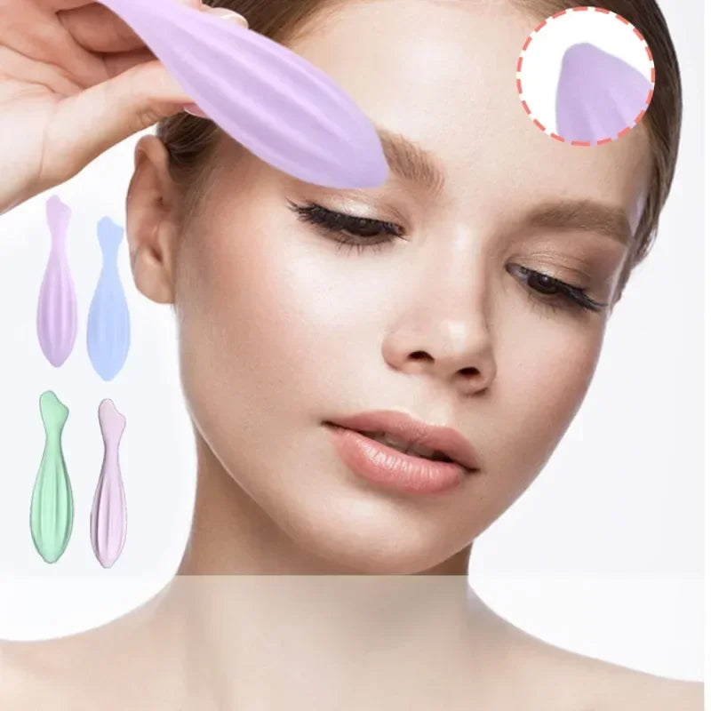 Face Roller for Facial and Eye Face Beauty Roller Skin Care Tools Gua Sha Face Massage Silicone Facial Roller Beauty
