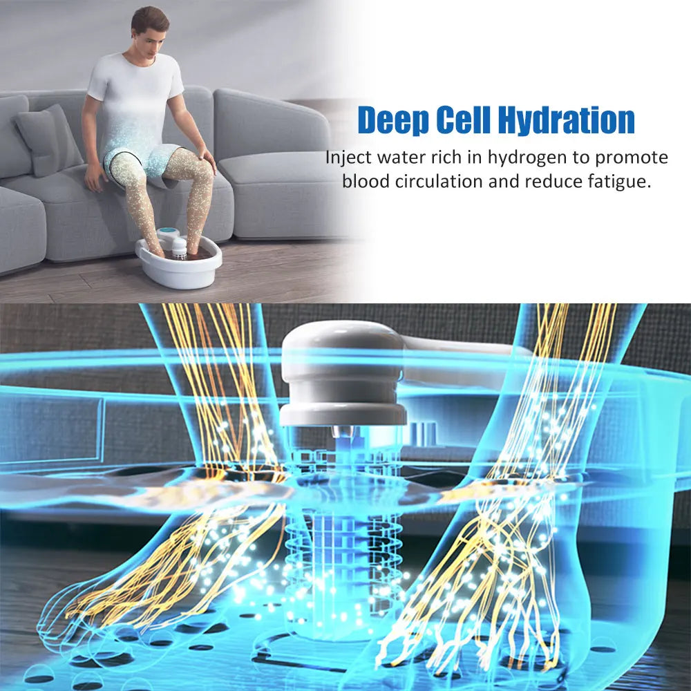 Ionic Foot Detox Machine with Basin, Spa Tub Bath Foot Bath Ion Detoxifier Massager Footbath Footspa Detoxifier Arrays Aqua