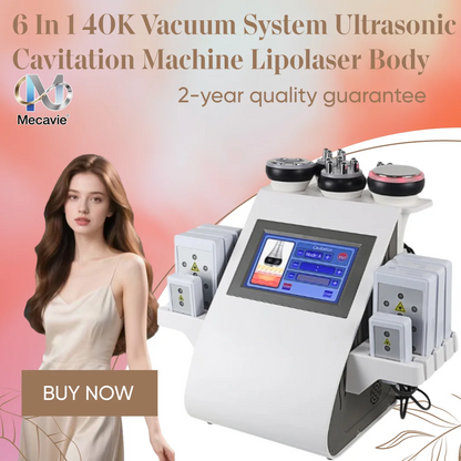 2025 NEW 6 In 1 Kim 8 Adjustable 40K ipo Laser Vacuum Cavitation Machine Ultrasonic Radio Frequency Facial Body Shaping 2025