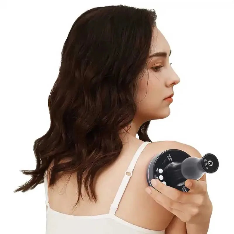 Microcurrent Body Massager Health Care Electric Meridian Brush Therapy Lymphatic Drainage Body Slimming LED Infrared Red Light