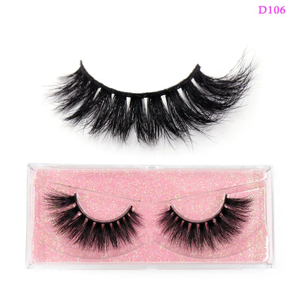 LEHUAMAO Eyelashes 3D Mink Lashes natural handmade volume soft lashes long eyelash extension real mink eyelash for makeup D103