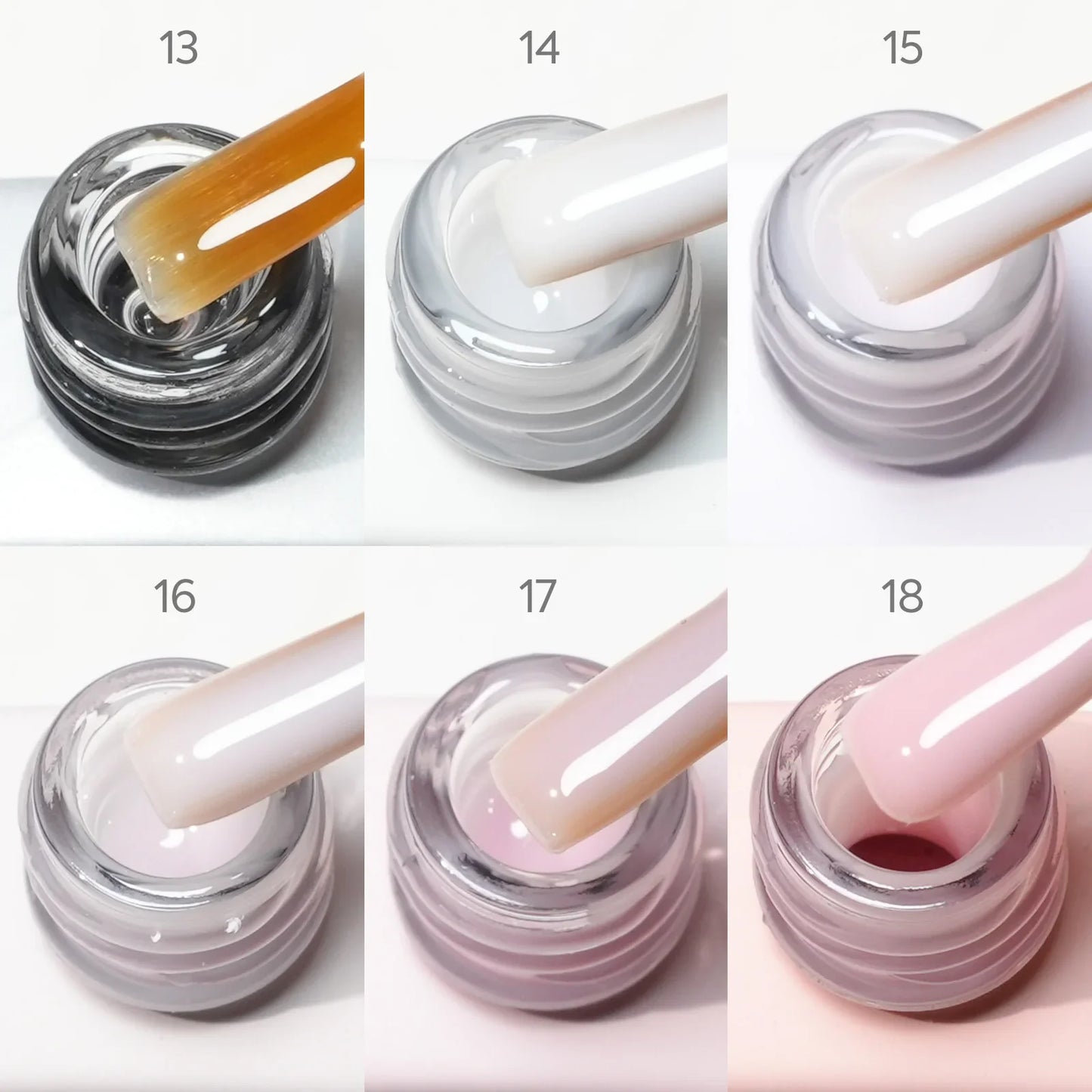 CANNI Nail Gel Polish Set HEMA TPO FREE Jelly Nude Color Rubber Base UV Construction Gel Semi Permanent Soak off UV LED Gel Nail