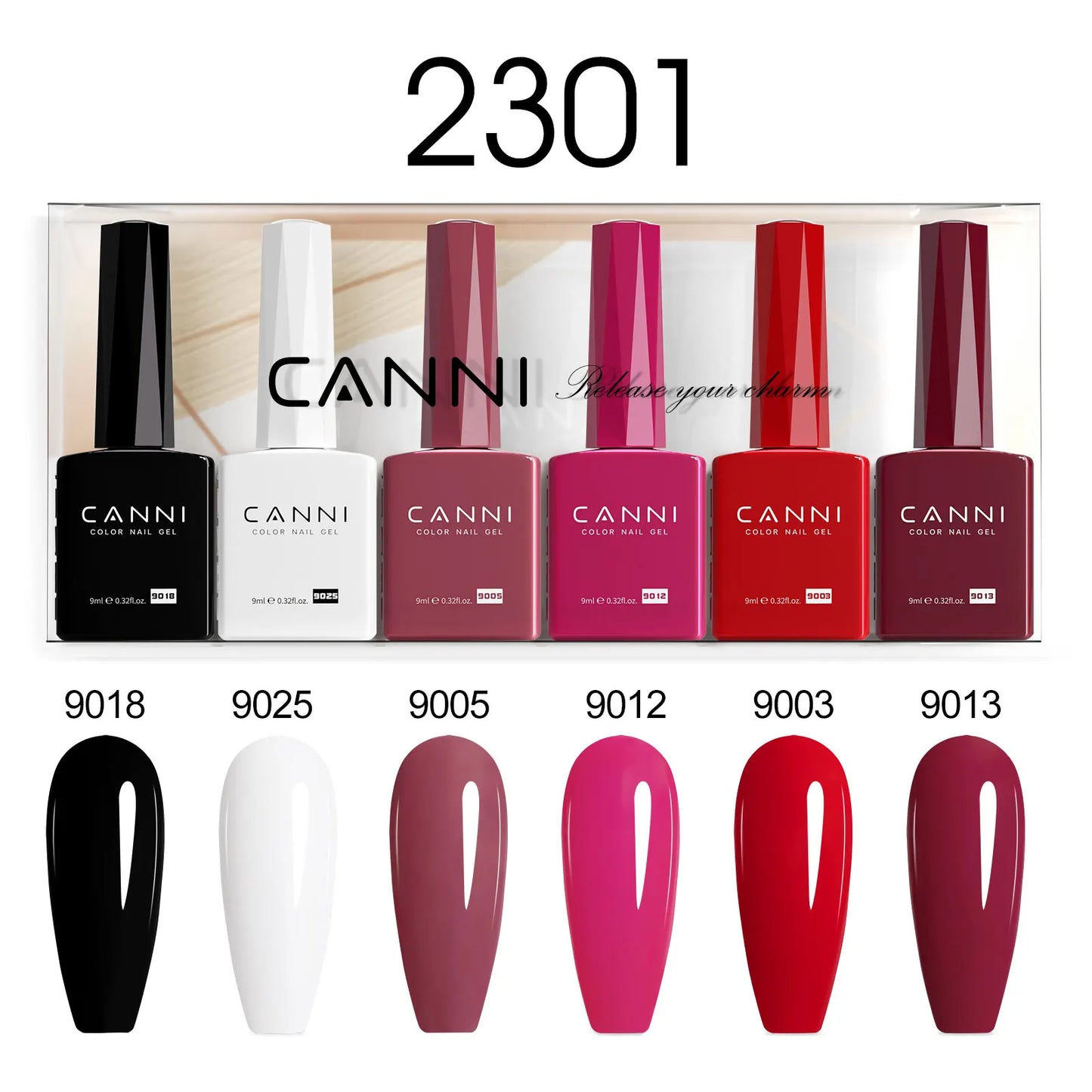 CANNI Nail Gel Polish Set HEMA TPO FREE Jelly Nude Color Rubber Base UV Construction Gel Semi Permanent Soak off UV LED Gel Nail