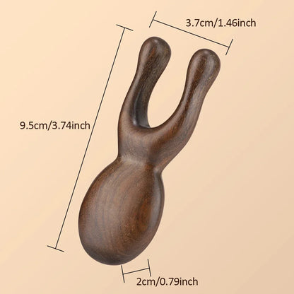 Wooden Gua Sha Facial Tools  Head Massager Sandalwood Wood Massage Tool for Face Nose Eye  Wood Therapy Massage Acupressur Tools