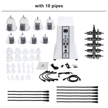 AOKO Vacuum Therapy Machine 35 Cups Butt Lifting Buttocks And Breast Enlargement Pumps Therapy Cupping Massager Salon Machine