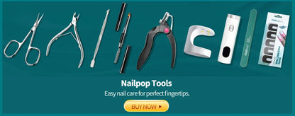 Nailpop Nail Tips and Glue Gel Nail Kit Fast Nail Extension Set with Soft Gel UV Lamp 600Pcs Semi Matte Nails and Files Tools