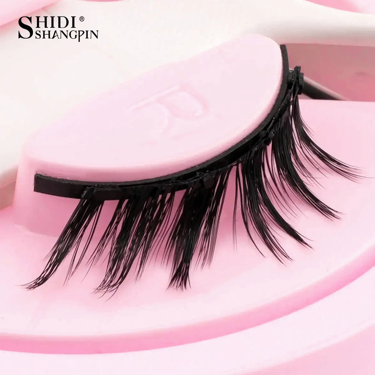 1 Pair Reusable Magnetic Eyelashes Set With Magnetic Tweezers Natural Faux Mink Lashes Fluffy Fake Eyelash Extension Makeup Tool