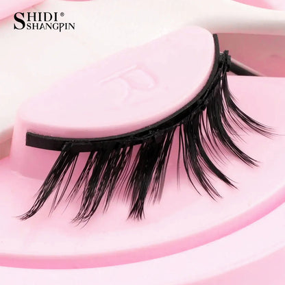 1 Pair Reusable Magnetic Eyelashes Set With Magnetic Tweezers Natural Faux Mink Lashes Fluffy Fake Eyelash Extension Makeup Tool