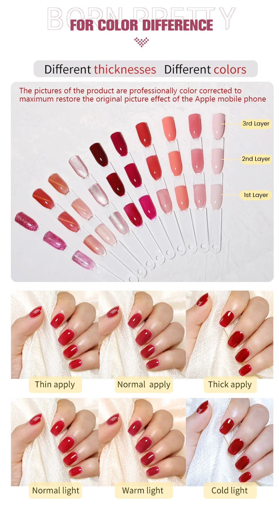 BORN PRETTY 15ml 3D Carving Jelly White Nude Non Stick Hand Solid Extension Nail Gel Polish Flower Acrylic Nail Art Building Gel