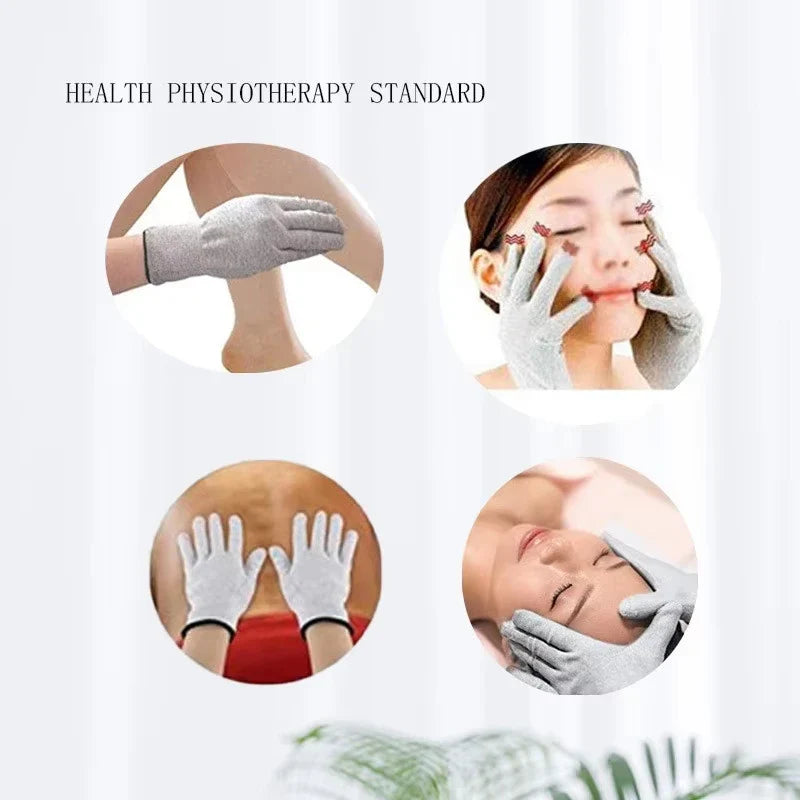 Hot Sale TENS/EMS Massage Gloves 4 Mode Palm Muscle Stimulator Portable Beauty Physiotherapy Handheld Pain Relief Massager Glove