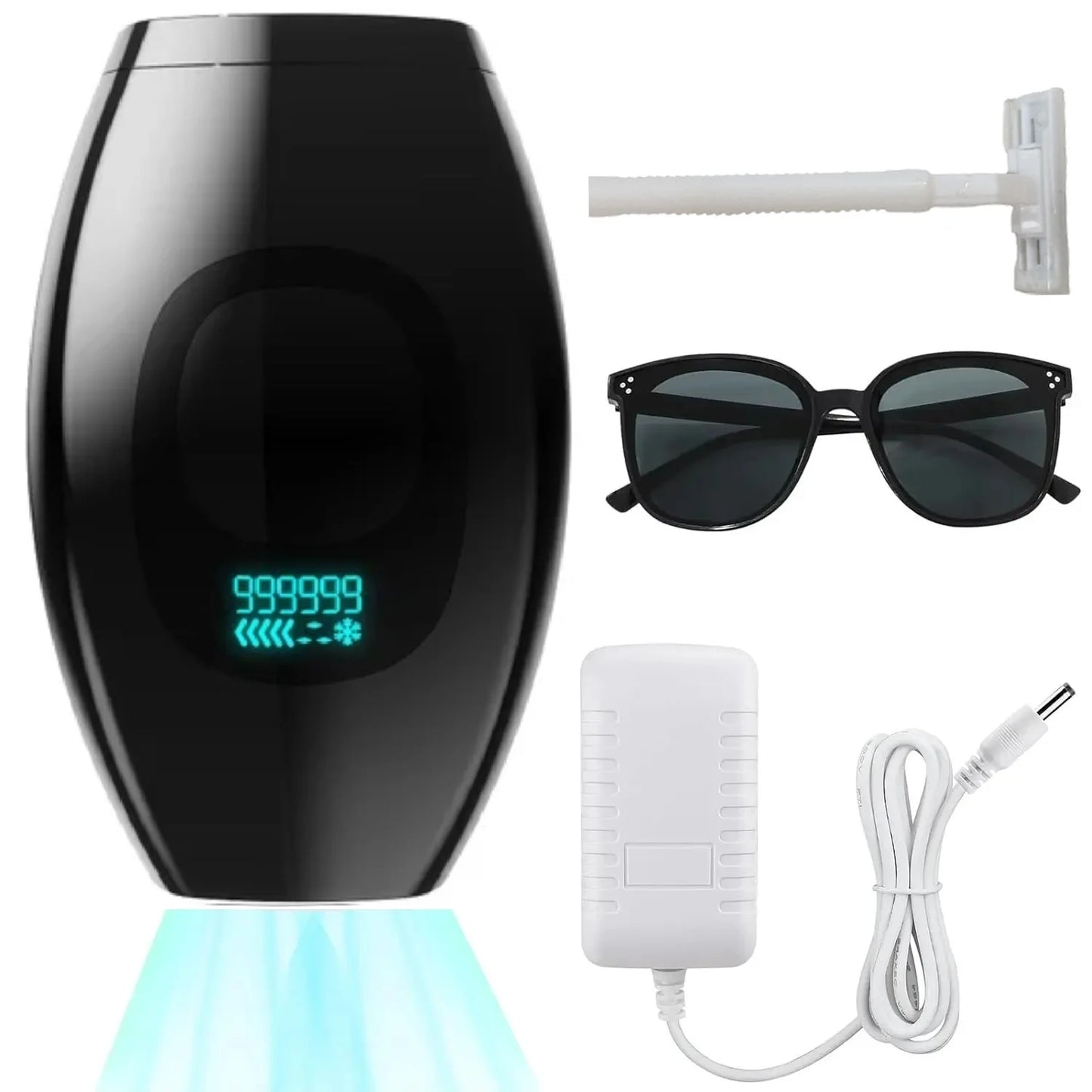 IPL Hair Removal Device 990000 Flashes for Women Painless Permanent Laser Epilator for Body Bikini and Facial Hair Home Use