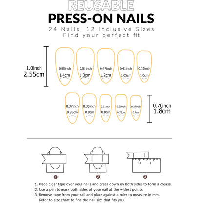 24PCS Christmas Press on Nails Almond Short Fake Nails with Snowflake Bow Designs ress on Nails Red Nails for Christmas