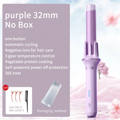 Automatic Hair Curler 28mm/32mm Large Wave Curling Iron Anion Fast Heating Professional Styling Curlers Curling Wand Hair Waver