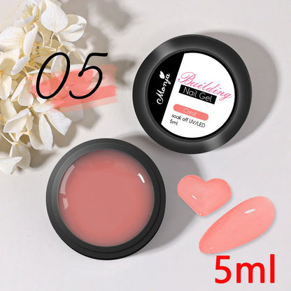 5ML Solid Gel For False Nails Bubble-free Transparent Solid Strong Glue Stick Nails Tips/Gems Long-lasting Solid Nail Patch Gel