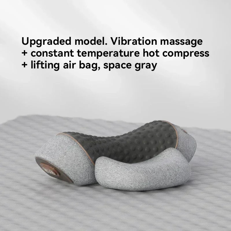 Okayso Electric Massager Cervical Pillow Hot Compress Vibration Massage Neck Traction Relax Sleeping Pillow Spine Support Normal