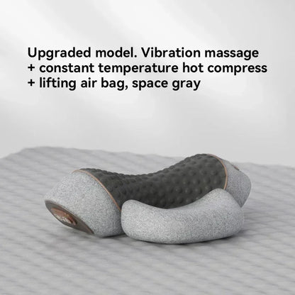 Okayso Electric Massager Cervical Pillow Hot Compress Vibration Massage Neck Traction Relax Sleeping Pillow Spine Support Normal