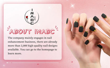 Solid Black Matte Lady For Daily Artificial Nails Short Length Oval Press On False Nails Press On Nails Square