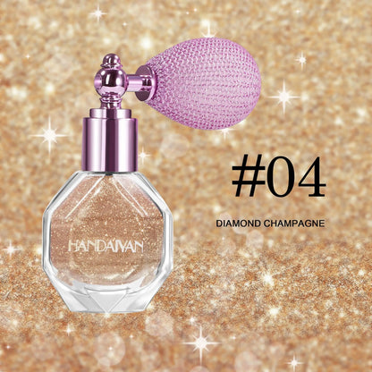 5 Color Shimmer Powder Spray For Body Face Hair Makeup Glitter Highlighter Brightening Sparkle Party Cosmetics