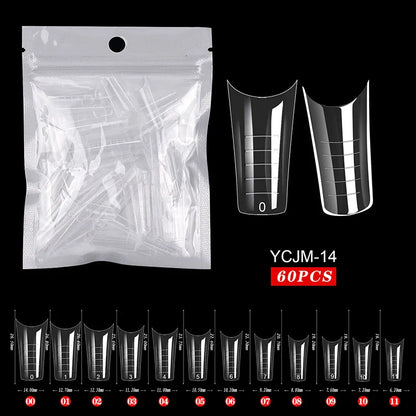 Extension False Nails Art Tips Acrylic Fake Finger Gel Polish Mold Sculpted Full Cover Press on Nails Manicures Accessories Tool