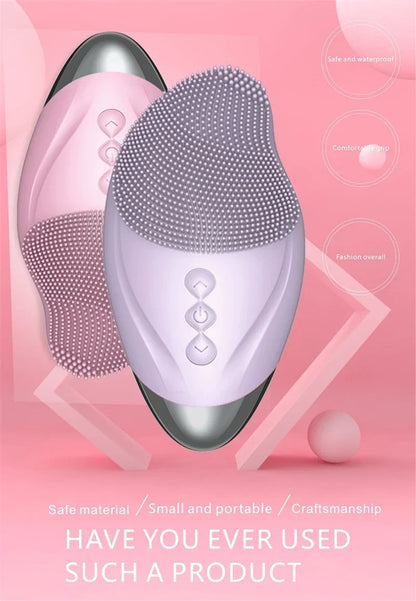 Rechargeable Silicone Facial Cleansing Brush Eye Massage Tool Face Cleaner Deep Cleaning Pore Skin Health Care Device Waterproof